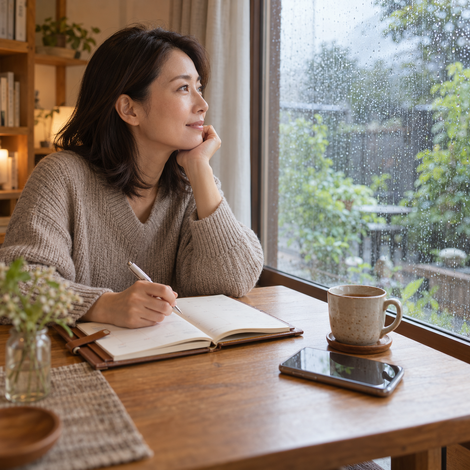 雨の日の静かなひととき